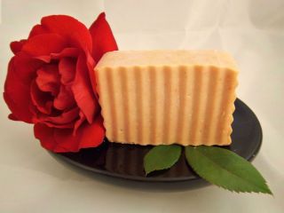   Rose Soap All Natural CP Handmade Luxury Hand Body Face Water