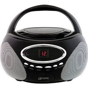Portable Stereo Boombox CD Player Radio Black New GPX