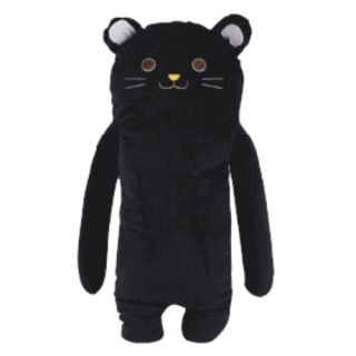 Kawaii Black Cat Body Pillow Plush Toy Comfort Bedding Cushion