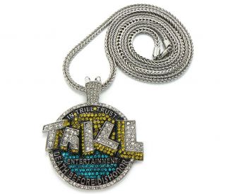 New Iced Out LilBoosies Trill Piece Franco Chain