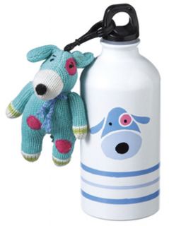 blue dog water bottle with matching clip on ages 3 yrs and up brand 