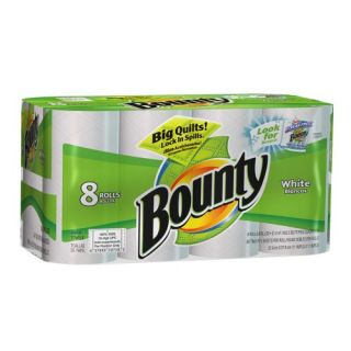 New 8 Count Bounty Paper Towel in White
