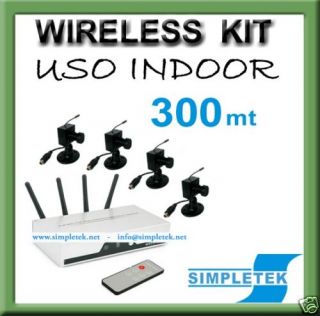 Kit DVR Recorder Telecamera Wireless WiFi Panasonic USB