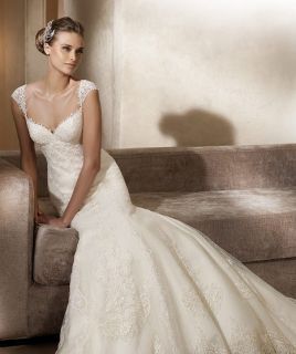 Luxe White Ivory Wedding Evening Dress Custom Matching With Diamond 