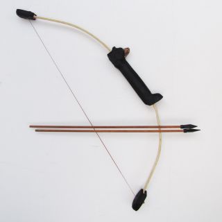 Wooden Bear Head Bow and Arrow Set 2 Pack Arrows Wood Youth Archery 