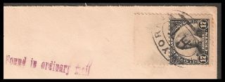 1925 Found in Ordinary Mail Handstamp on 17c 623 Registered FDC with 