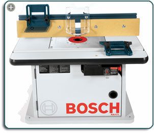 Bosch Proffesional Benchtop Router Woodworking Table Cabinet Style 