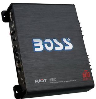 new boss r3002 600w 2 ch riot series car audio amplifier amp 2 channel 