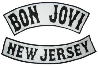 Jon Bon Jovi Replica Embroidered Big Patches New Jersey