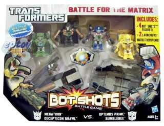 Transformers Bot Shots Battle Game Battle for The Matrix Figures Set 
