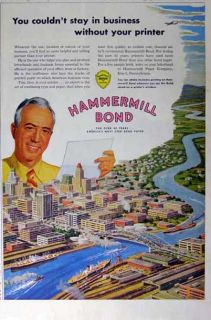 This is an original print advertising for Hammermill Bond paper.