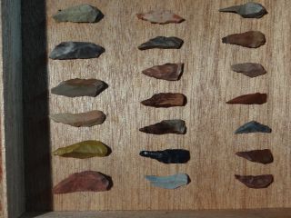 Fine Ancient Collection of 31 Bondi Points Stone Aboriginal Sydney Pre 