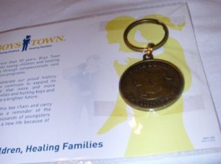 Boys Town Brass Keychain