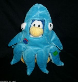 Club Penguin Squidzoid Squid Gary Gadget Stuffed Animal Plush RARE Toy 