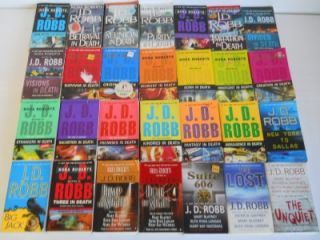 Lot of 28 J D Robb in Death Series Eve Dallas Books Paranormal Nora 