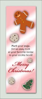 Christmas Gingerbread Man Cookie Bookmarks