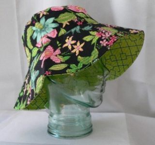 Vera Bradley Sun Beach Crusher Bucket Hat Botanica Retired Pattern 