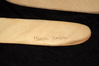   of 8 Old Vintage Aboriginal Boomerangs. Cross Boomerang & Left Handed