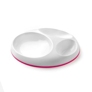 NEW Boon Saucer Slip Resistant Plate Pink NEW