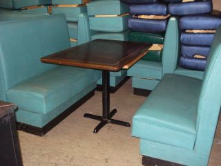 Restaurant Booths Used Green Turquoise Dining Room Seat