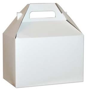  10 Big Large White Gable Boxes Size 9 x 6 x 6"