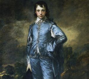 Little Blue Boy Oil Painting Reproduction Thomas Gainsborough Vintage 