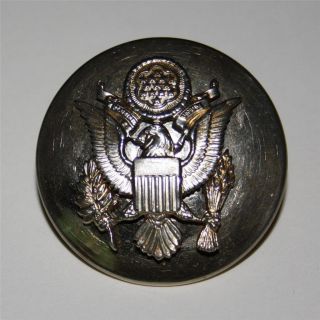 Vintage United States Coast Guard Brass Cap Badge Screwback