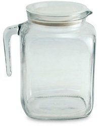 Bormioli Rocco Frigoverre 78 Ounce Glass Pitcher With Frosted Lid