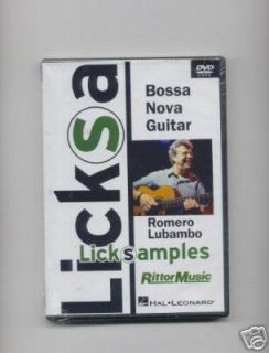 Bossa Nova Guitar Instruction New DVD Licks Samples