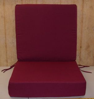 PC Braddock Heights Outdoor Patio Deep Seat Set Burgundy 25 x 23 x 5 