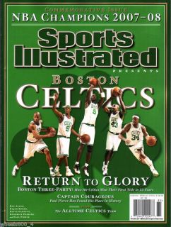 Sports Illustrated 2007 2008 NBA Champions Boston Celtics 