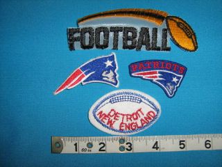 RARE New England Boston Patriots NFL Fan Club Jersey Patch Football 
