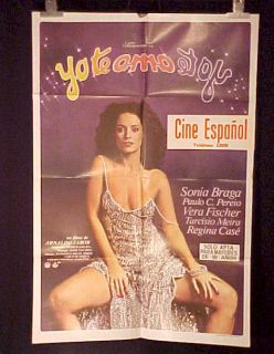 Sonia Braga I Love You Argentinean 1sh Movie Poster