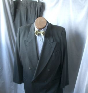 Hugo Boss Grey Pinstripe Tweed D B 2 Piece Suit 44 R