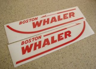 Boston Whaler Boat Decals Die Cut 2 Pak 13 Free SHIP Free Fish Decal 
