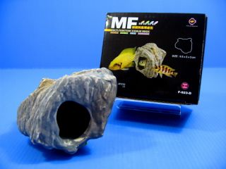 MF Cichlid Stone Ceramic Aquarium Rock Cave Decor F923D