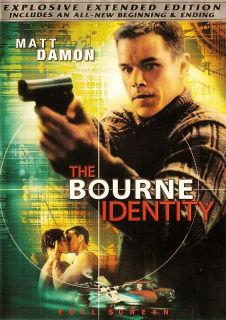 The Bourne Identity Matt Damon DVD 2004 Explosive Extended Ed Full 