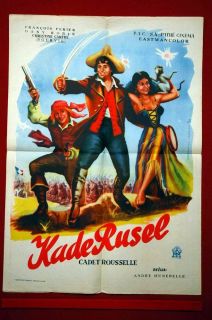 Cadet Rousselle Bourvil 54 Very RARE EXYU Movie Poster