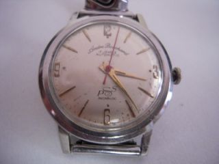 Vintage Andre Bouchard 17 Jewels Automatic PSS Incabolic Mens 