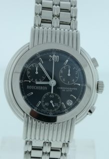 boucheron new chronograph bracelet and strap watch