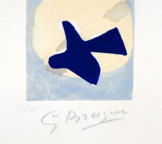 Braque Georges Soleil Et Lune II Lithograph Hand Signed 1956