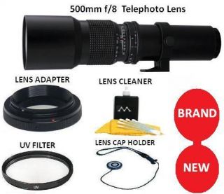 Bower 500mm Telephoto Lens Kit for Nikon D5200 D5100 D5000 D3200 D3100 