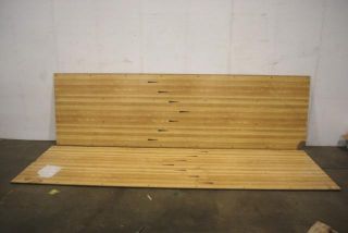 Lot of 2 Murrey Synthetic Bowling Alley Lane Floors 144 In. x 41 3/4 