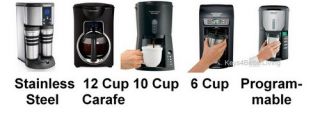 Hamilton Beach Brew Station Pro 1 4 or 12 Cup Home Coffee Makers 