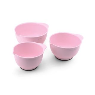 NEW Kitchenaid Classic Mixing Bowls Pink Set of 3