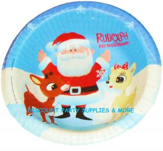Rudolph The Reindeer Christmas Disposable Paper Bowls