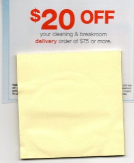 Staples 20 Off 75 Cleaning and Breakroom Coupon Online Only