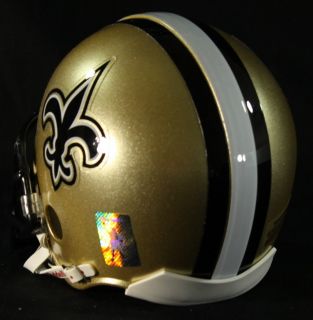 Drew Brees Signed Inscribed SB MVP Saints Mini Helmet Brees Hologram 
