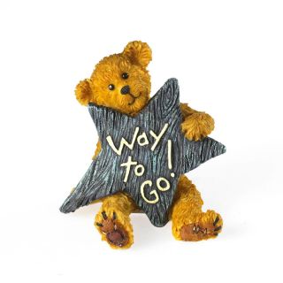 Boyds Bearstone Mini Bear Super Star w Way to Go Midnight Star 2011 E1 