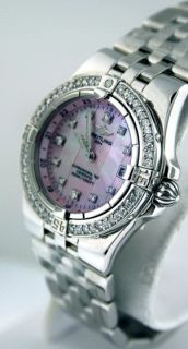   diamond bezel watch breitling starliner new custom diamond bezel watch